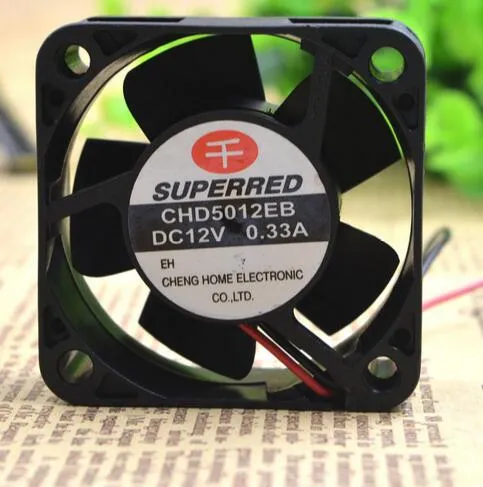 SUPERRED CHD5012EB 12V 0.33A 5CM 2wire cooling fan SUPERRED CHD5012EB 12V 0.33A 5CM 2wire cooling fan
