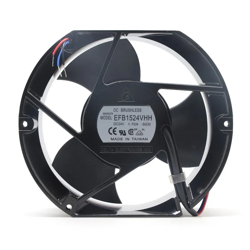 Delta EFB1524VHH DC24V 1.7A high speed axial cooling fan Delta EFB1524VHH DC24V 1.7A high speed axial cooling fan