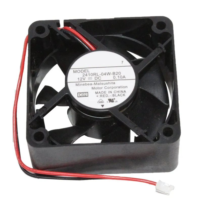 NMB 2410RL-04W-B20 6cm 60mm 60x60x25mm DC 12V 0.10A Double ball bearing silent cooling fan NMB 2410RL-04W-B20 6cm 60mm 60x60x25mm DC 12V 0.10A Double ball bearing silent cooling fan