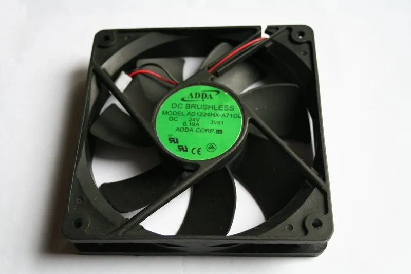 ADDA AD1224HX-A71GL 12CM DC24V 0.24A 2line inverter cooling fan ADDA AD1224HX-A71GL 12CM DC24V 0.24A 2line inverter cooling fan