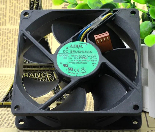 ADDA AD0912UX-A7BGL DC12V 0.33A CPU chassis server inverter cooling fans ADDA AD0912UX-A7BGL DC12V 0.33A CPU chassis server inverter cooling fans