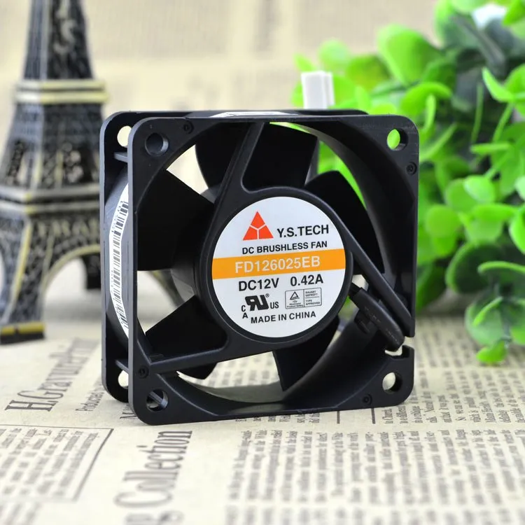 Y.S.TECH FD126025EB 12v 0.42A double ball bearing fan Y.S.TECH FD126025EB 12v 0.42A double ball bearing fan