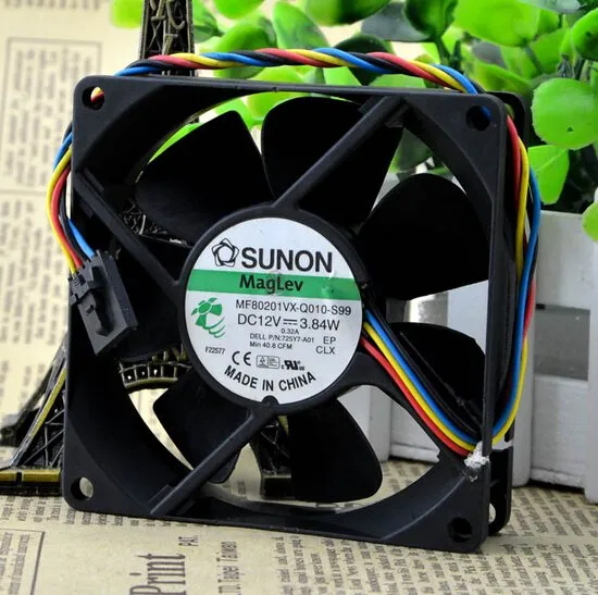 SUNON MF801VX-Q010-S99 80*80* 12V 3.84W 4 line fan SUNON MF801VX-Q010-S99 80*80* 12V 3.84W 4 line fan