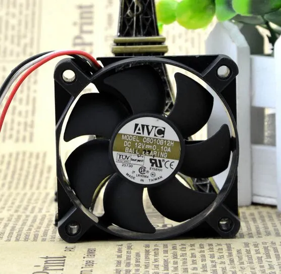 AVC C6010B12H 60*60*10 12V 0.10A 6CM CPU chassis power supply fan AVC C6010B12H 60*60*10 12V 0.10A 6CM CPU chassis power supply fan