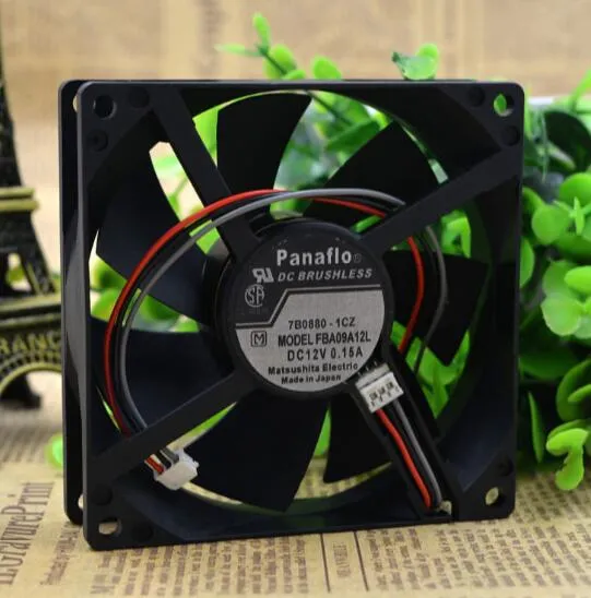 Panaflo FBA09A12L 0.15A 12V three wire speed fan chassis fan Panaflo FBA09A12L 0.15A 12V three wire speed fan chassis fan