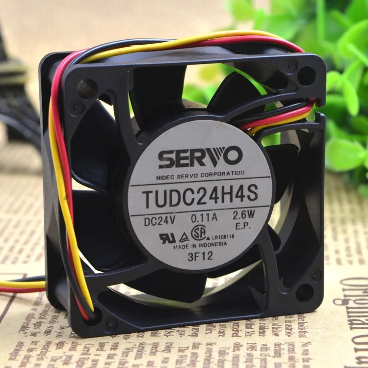 SERVO TUDC24H4S 24V 2.6W 6CM ultra-quiet cooling fan SERVO TUDC24H4S 24V 2.6W 6CM ultra-quiet cooling fan