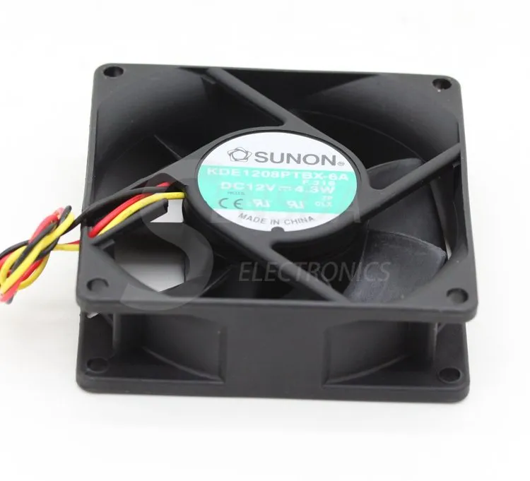 Sunon KDE1208PTBX-6A 80mm DC12V 4.3W server inverter axial cooling fan Sunon KDE1208PTBX-6A 80mm DC12V 4.3W server inverter axial cooling fan