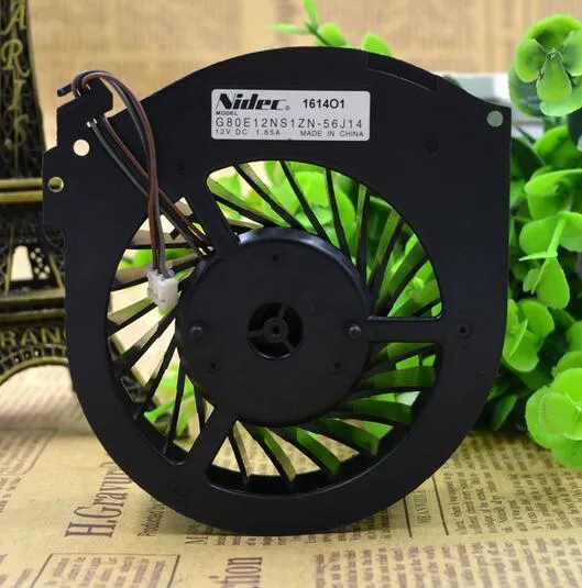 Nidec G80E12NS1ZN-56J14 DC 12V 1.65A Projector TV Cooling Fan Nidec G80E12NS1ZN-56J14 DC 12V 1.65A Projector TV Cooling Fan