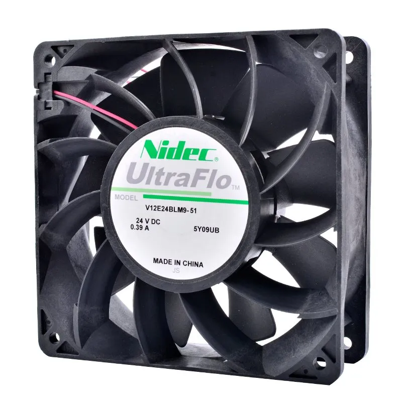 Nidec V12E24BLM9-51 DC 24V 0.39A server cooling fan Nidec V12E24BLM9-51 DC 24V 0.39A server cooling fan