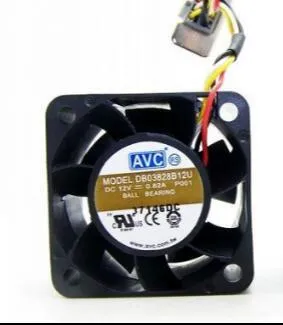 AVC DB03828B12U 12V 0.82A 3-wire server chassis cooling fan AVC DB03828B12U 12V 0.82A 3-wire server chassis cooling fan