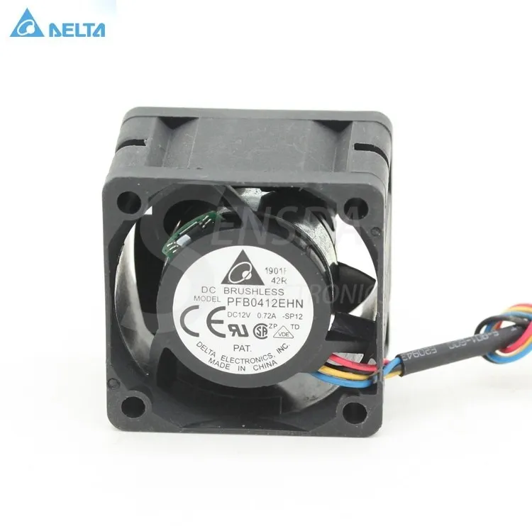 Delta PFB0412EHN 4CM DC12V 0.72A industrial blower Server Inverter Cooling fan Delta PFB0412EHN 4CM DC12V 0.72A industrial blower Server Inverter Cooling fan