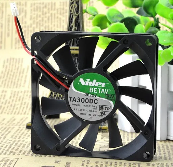 Nidec TA300DC H34612-55 80*80*15 12V 0.18A 8CM cooling fan Nidec TA300DC H34612-55 80*80*15 12V 0.18A 8CM cooling fan