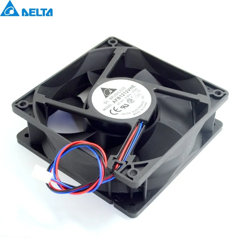 Delta AFB1212VHE -F00 DC12V 0.90A 3wire inverter axial blower cooling fan Delta AFB1212VHE -F00 DC12V 0.90A 3wire inverter axial blower cooling fan