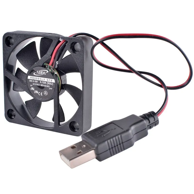 ADDA AD0505LX-G70 DC5V 0.12A USB DIY transformation router set-top box cooling ADDA AD0505LX-G70 DC5V 0.12A USB DIY transformation router set-top box cooling