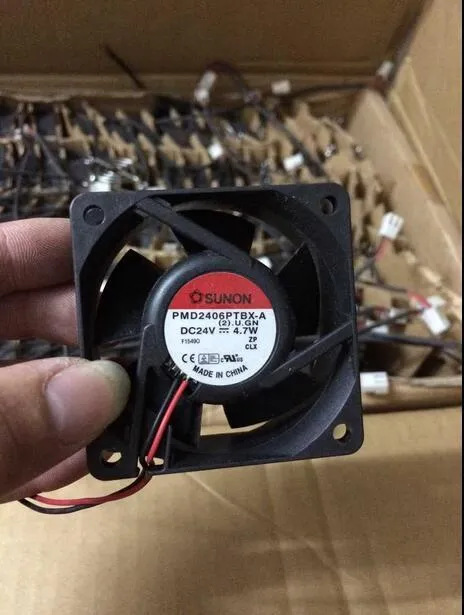 SUNON PMD2406PTBX-A DC24V 4.7W 2-Wire High Current Cooling Fan SUNON PMD2406PTBX-A DC24V 4.7W 2-Wire High Current Cooling Fan