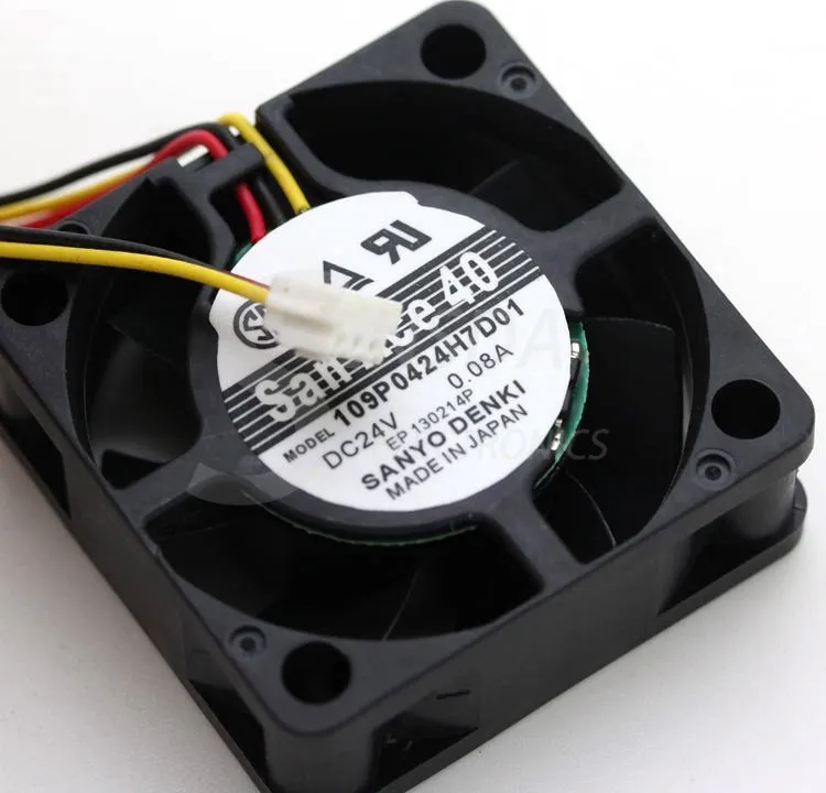 SANYO 109P0424H7D01 40mm DC24V 0.08A cooling axial fans SANYO 109P0424H7D01 40mm DC24V 0.08A cooling axial fans
