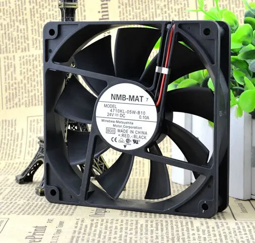 NMB-MAT7 4710KL-05W-B10 12CM 24V 0.10A 2P converter cooling fan NMB-MAT7 4710KL-05W-B10 12CM 24V 0.10A 2P converter cooling fan