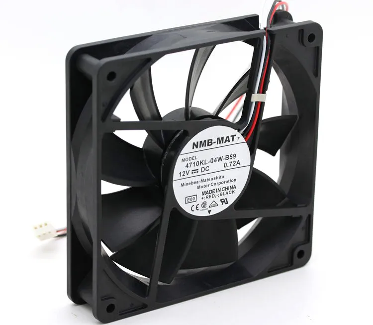 NMB 4710KL-04W-B59 12V 0.72A 120*120*25MM 3 line to stop alarm fan NMB 4710KL-04W-B59 12V 0.72A 120*120*25MM 3 line to stop alarm fan