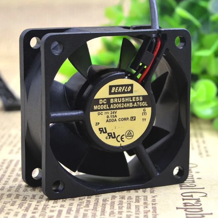 ADDA AD0624HB-A76GL DC24V 0.15A 2line 6cm inverter cooling fan ADDA AD0624HB-A76GL DC24V 0.15A 2line 6cm inverter cooling fan