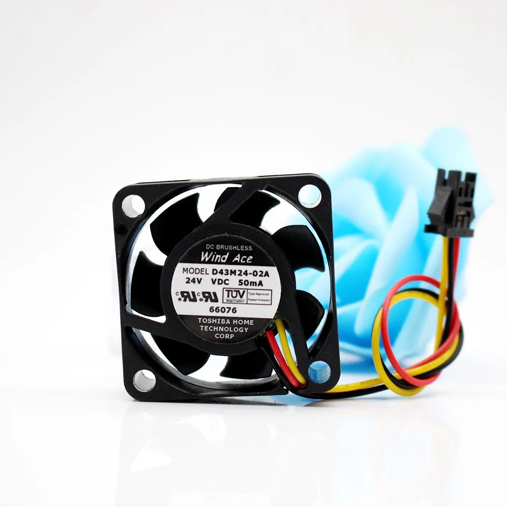 Wind Ace D43M24-02A DC24V 50mA DC BRUSHLESS cooling fan Wind Ace D43M24-02A DC24V 50mA DC BRUSHLESS cooling fan