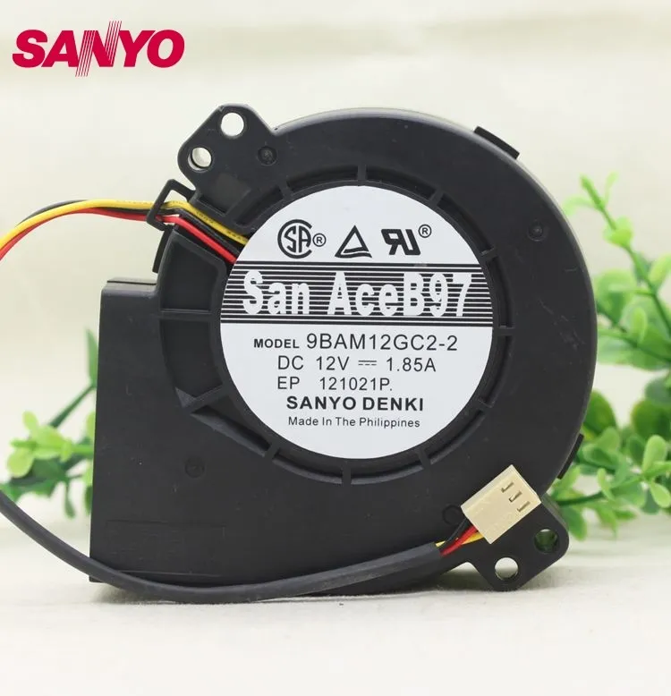 SANYO 9BAM12GC2-2 12V 1.85A 9CM wind turbine cooling fan SANYO 9BAM12GC2-2 12V 1.85A 9CM wind turbine cooling fan