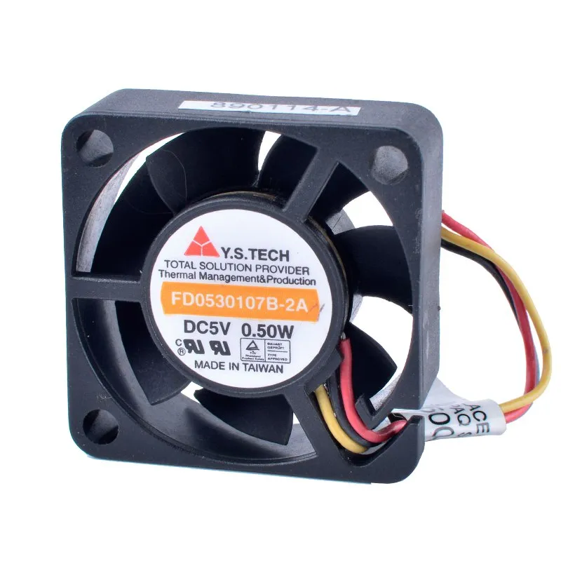 Y.S.TECH FD0530107B-2A 3cm 30mm fan 5V 0.50W Double ball bearing micro cooling device fan Y.S.TECH FD0530107B-2A 3cm 30mm fan 5V 0.50W Double ball bearing micro cooling device fan