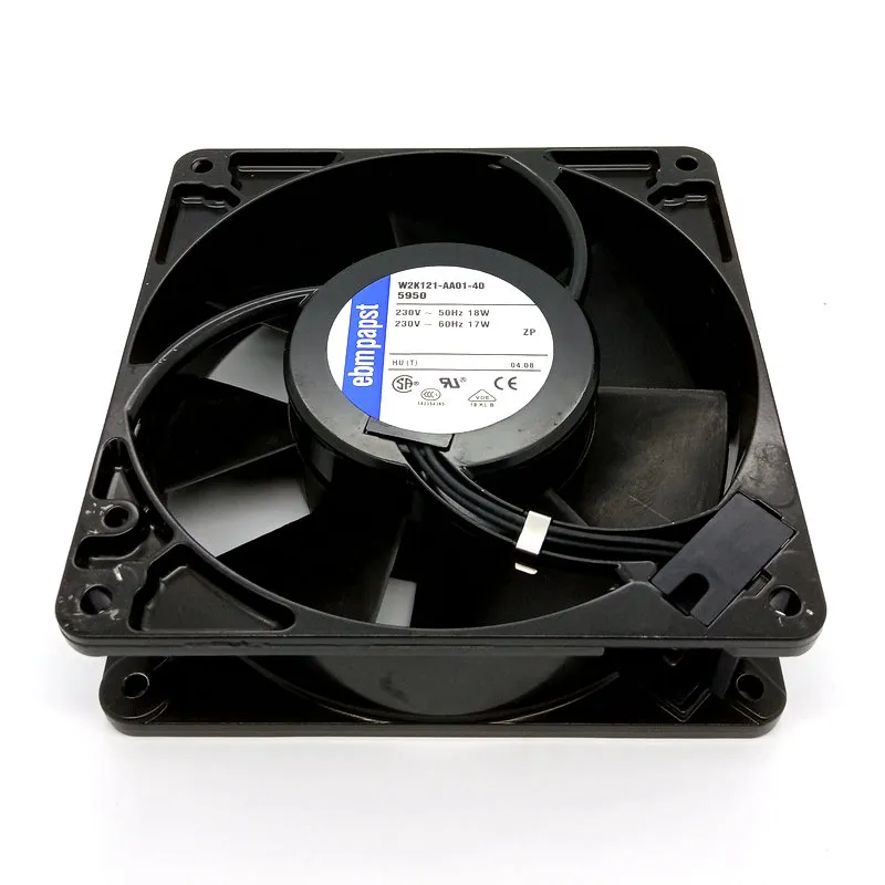 EBMPAPST W2K121-AA01-40 AC220V 18W axial radiator cooling fan EBMPAPST W2K121-AA01-40 AC220V 18W axial radiator cooling fan