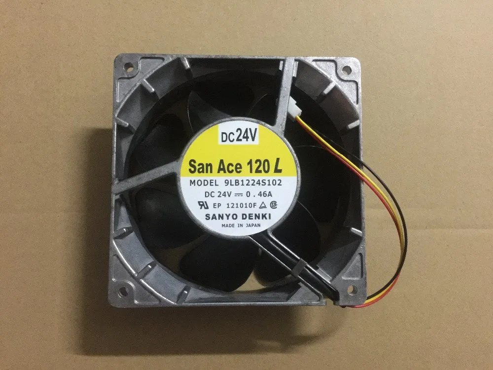 Sanyo 9LB1224S102 DC24V 0.46A 12cm inverter fan Sanyo 9LB1224S102 DC24V 0.46A 12cm inverter fan