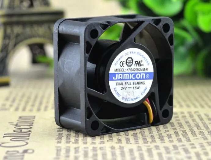 JAMICON KF0420B2MM-R 24V 1.5W inverter cooling fan JAMICON KF0420B2MM-R 24V 1.5W inverter cooling fan