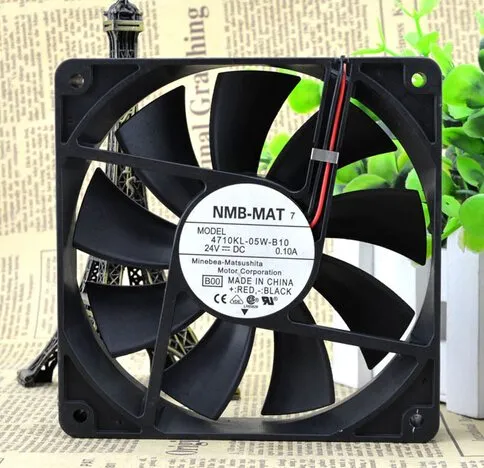 NMB-MAT7 4710KL-05W-B10 12CM 24V 0.10A 2P converter cooling fan NMB-MAT7 4710KL-05W-B10 12CM 24V 0.10A 2P converter cooling fan