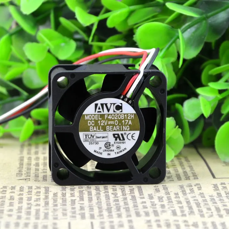 AVC F4020B12H 12V 0.17A 2-Wire double ball bearing cooling fan AVC F4020B12H 12V 0.17A 2-Wire double ball bearing cooling fan