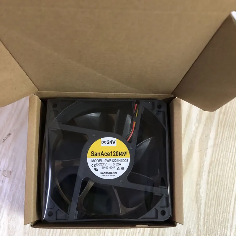 Sanyo 9WF1224H1D03 120*120*38mm DC24V 0.32A cooling fan Sanyo 9WF1224H1D03 120*120*38mm DC24V 0.32A cooling fan