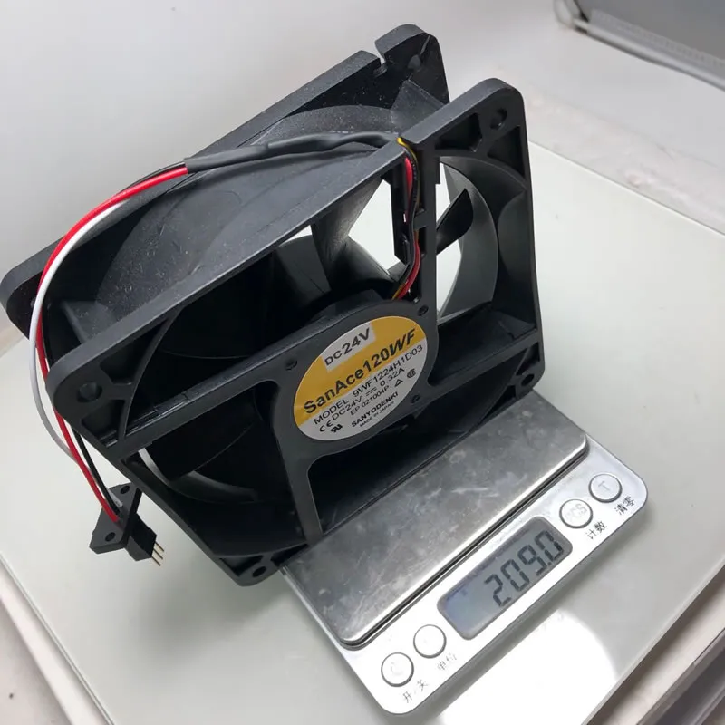 Sanyo 9WF1224H1D03 120*120*38mm DC24V 0.32A cooling fan Sanyo 9WF1224H1D03 120*120*38mm DC24V 0.32A cooling fan