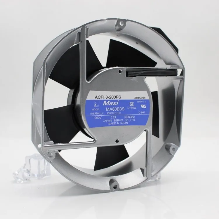 Maxi MA60B3S ACFI 8-200PS 200V 0.2A THERMALLY PROTECTED cooling fan Maxi MA60B3S ACFI 8-200PS 200V 0.2A THERMALLY PROTECTED cooling fan