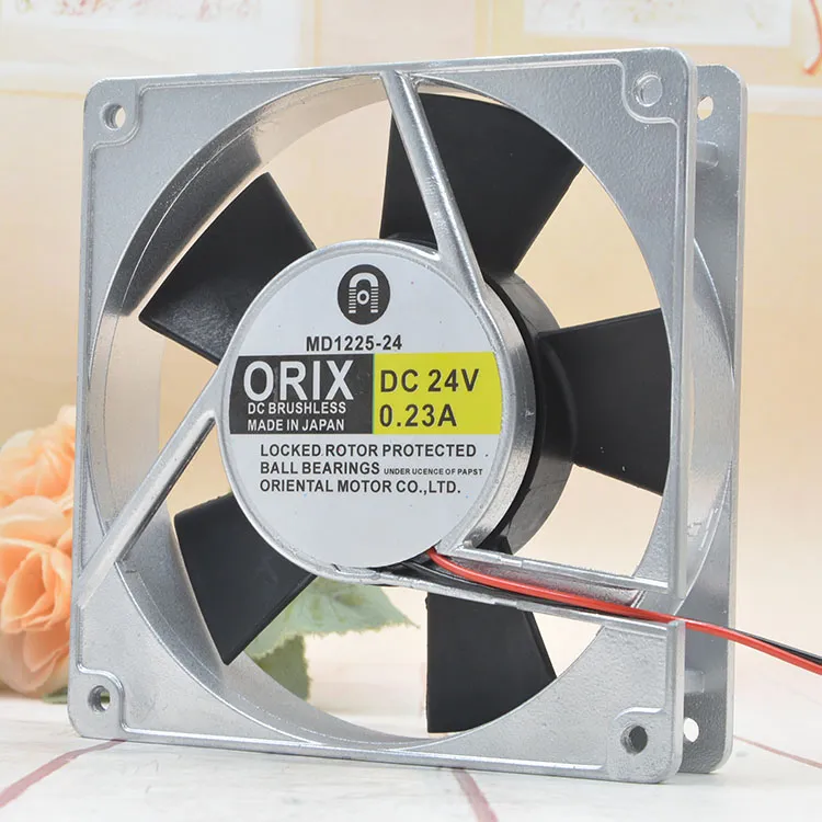 ORIX MD1225-24 24V 0.26A cooling fan ORIX MD1225-24 24V 0.26A cooling fan
