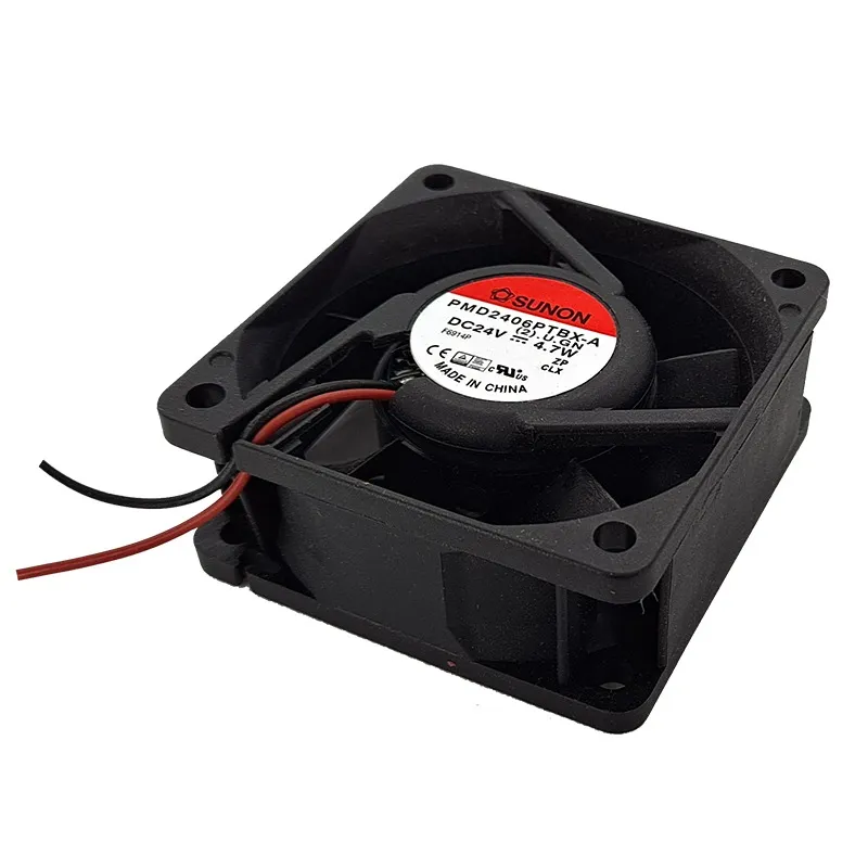 SUNON PMD2406PTBX-A DC24V 4.7W 2-Wire High Current Cooling Fan SUNON PMD2406PTBX-A DC24V 4.7W 2-Wire High Current Cooling Fan