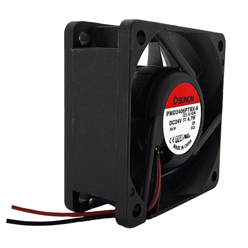 SUNON PMD2406PTBX-A DC24V 4.7W 2-Wire High Current Cooling Fan SUNON PMD2406PTBX-A DC24V 4.7W 2-Wire High Current Cooling Fan