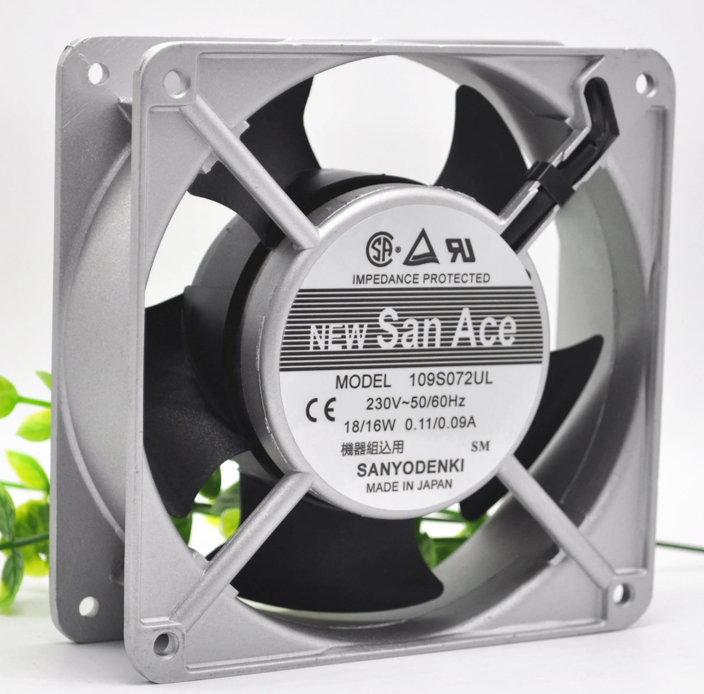 sanyo 109S072UL AC230V 18/16W 0.11A/0.09A 12CM Cooling Fan sanyo 109S072UL AC230V 18/16W 0.11A/0.09A 12CM Cooling Fan