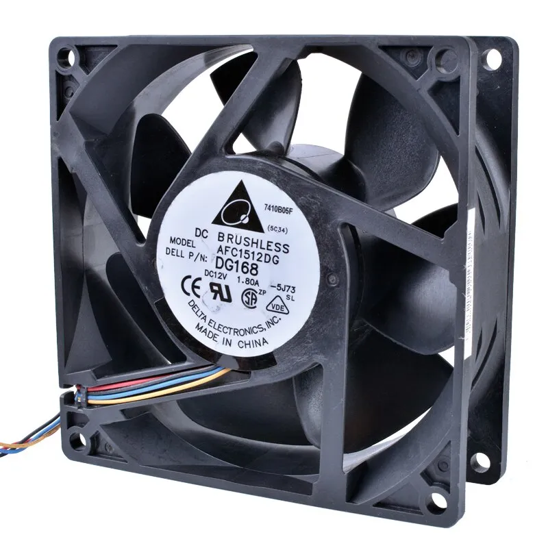 Delta AFC1512DG DG168 12V 1.80A 15CM double ball bearing cooling fan Delta AFC1512DG DG168 12V 1.80A 15CM double ball bearing cooling fan