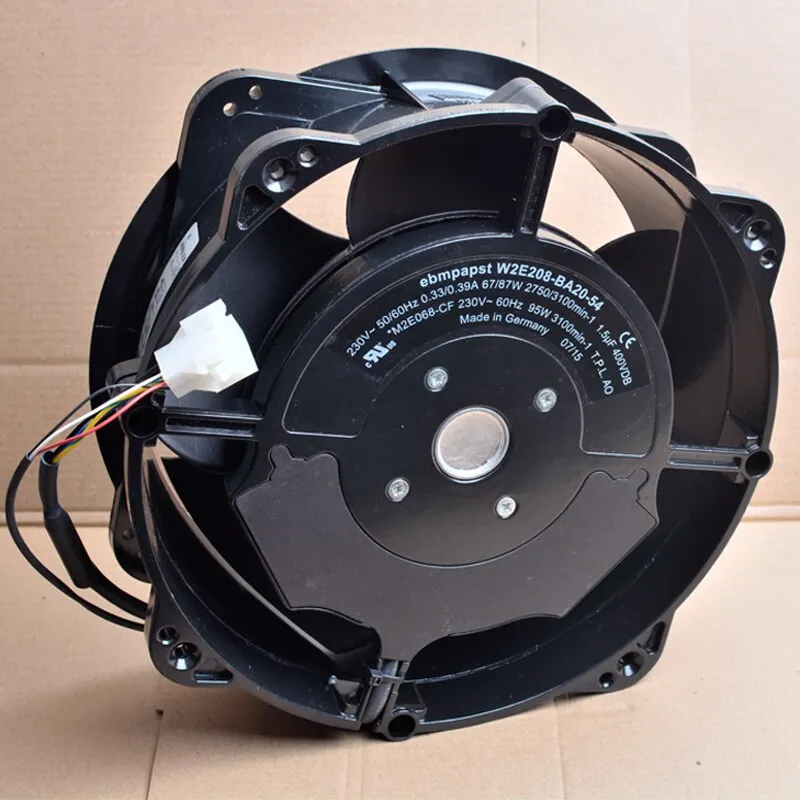 Ebm W2E208-BA20-54 220V 230V industrial cabinet AC metal cooling fan Ebm W2E208-BA20-54 220V 230V industrial cabinet AC metal cooling fan
