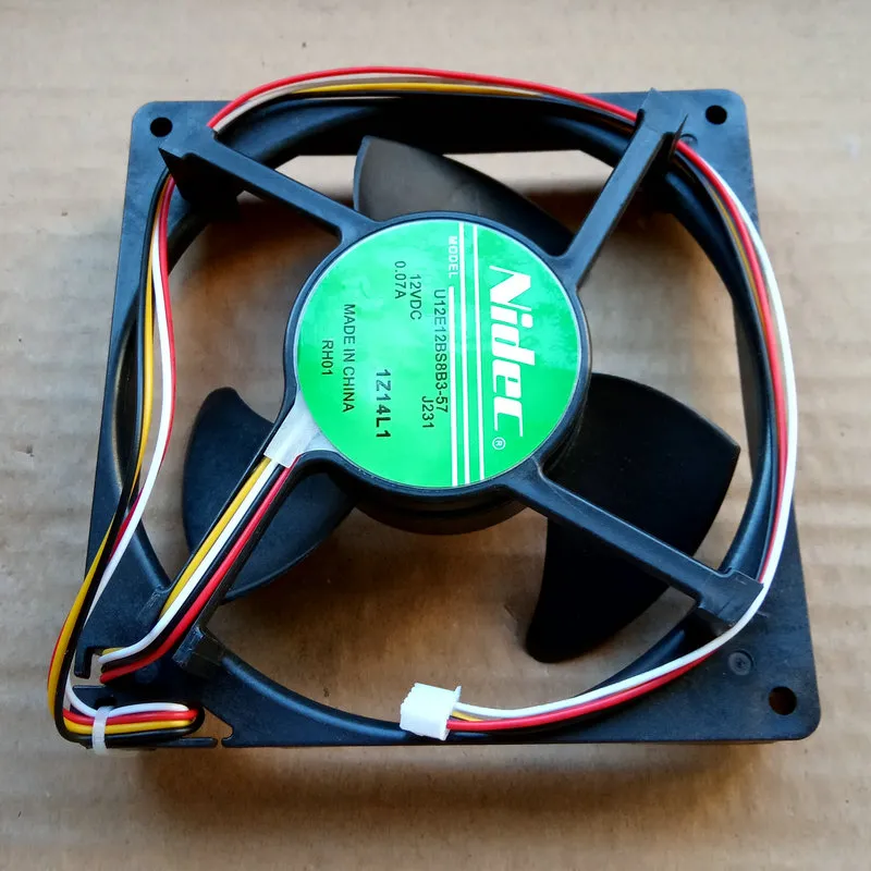 Nidec U12E12BS8B3-57 J231 DC12V 0.07A 12cm for refrigerator cooling fan Nidec U12E12BS8B3-57 J231 DC12V 0.07A 12cm for refrigerator cooling fan