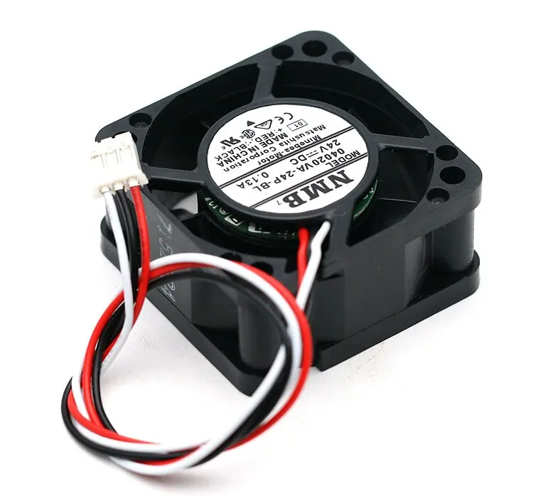 NMB 04020VA-24P-BL DC24V 0.13A 4cm server cooling fan NMB 04020VA-24P-BL DC24V 0.13A 4cm server cooling fan