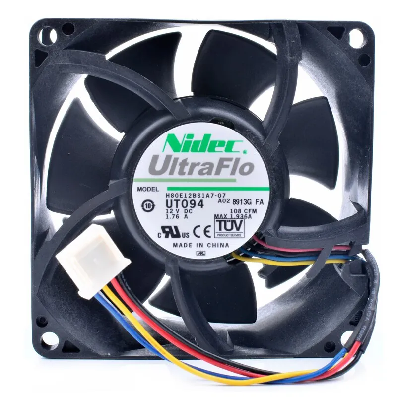 Nidec H80E12BS1A7-07 DC12V 1.76A server large air volume cooling fan Nidec H80E12BS1A7-07 DC12V 1.76A server large air volume cooling fan