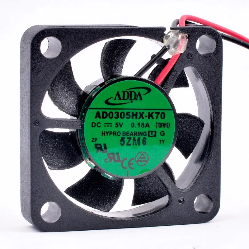 ADDA AD0305HX-K70 DC5V 0.18A 2-Wire micro cooling fan ADDA AD0305HX-K70 DC5V 0.18A 2-Wire micro cooling fan