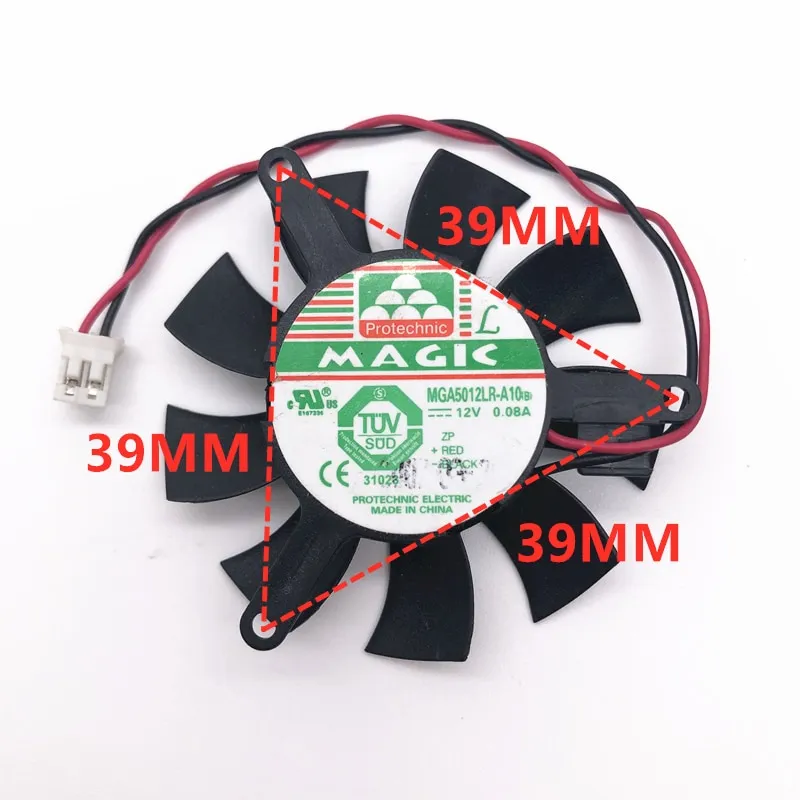MDA5012LR-A10 MGT5012XR-W10 DC12V 0.1A 2pin High quality cooling fan MDA5012LR-A10 MGT5012XR-W10 DC12V 0.1A 2pin High quality cooling fan
