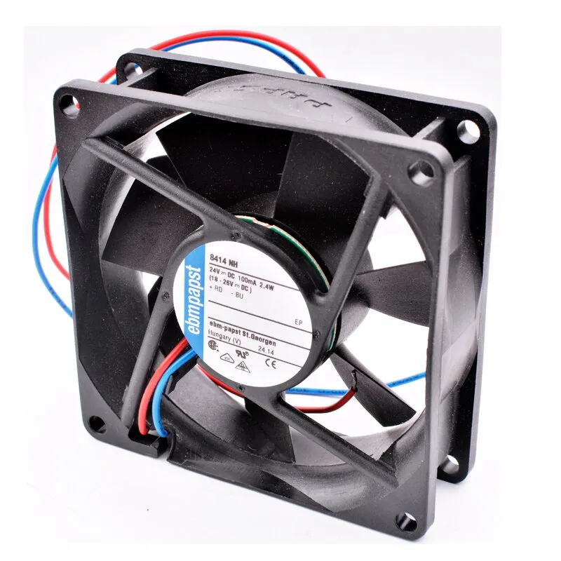 Ebmpapst 8414 NH DC24V 2.4W Server inverter cooling fan Ebmpapst 8414 NH DC24V 2.4W Server inverter cooling fan