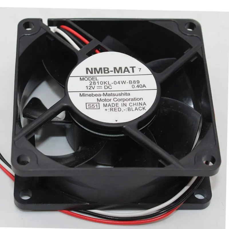 NMB 2810KL-04W-B89 DC12V 0.40A large air cooling fan NMB 2810KL-04W-B89 DC12V 0.40A large air cooling fan