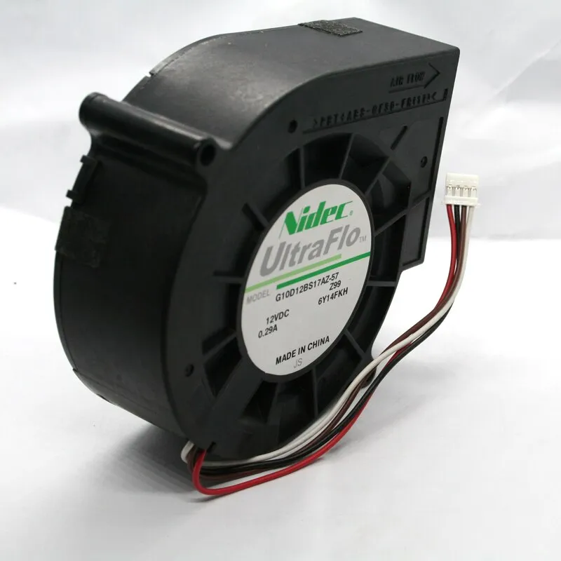 NIDEC G10D12BS17AZ-57 DC12V 0.29A 9733 4-wire PWM Turbo Cooling Fan NIDEC G10D12BS17AZ-57 DC12V 0.29A 9733 4-wire PWM Turbo Cooling Fan