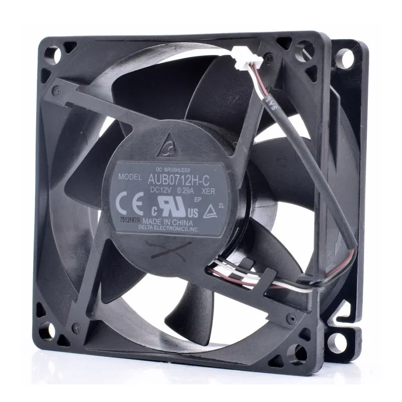 Delta AUB0712H-C 12V 0.29A 3-line projector cooling fan Delta AUB0712H-C 12V 0.29A 3-line projector cooling fan