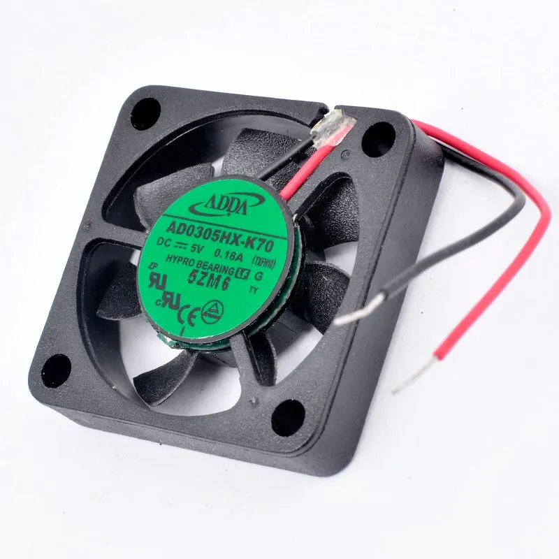 ADDA AD0305HX-K70 DC5V 0.18A 2-Wire micro cooling fan ADDA AD0305HX-K70 DC5V 0.18A 2-Wire micro cooling fan